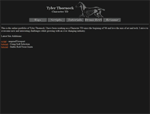 Tablet Screenshot of charactersetup.com